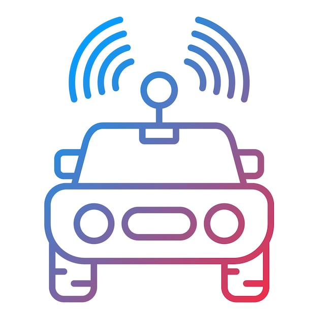 Autonomous Vehicle icon vector image Can be used for The Future