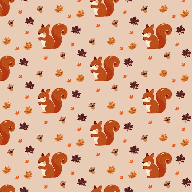 Autumn pattern Thanksgiving pattern The pattern of autumn elements
