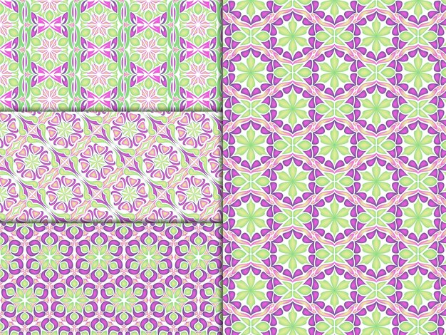 awesome set of ethnic mandala patterns