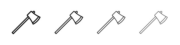 Axe icon Flat illustration sign
