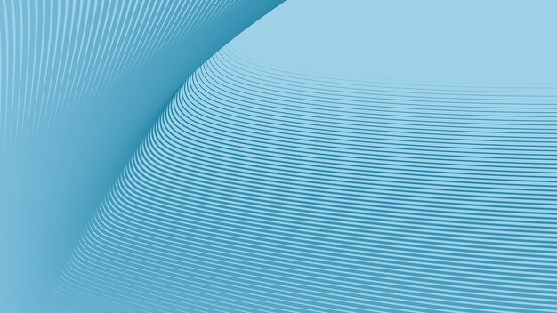 Azure Sky -sininen abstrakti tausta, jossa on raidallinen kaareva viiva