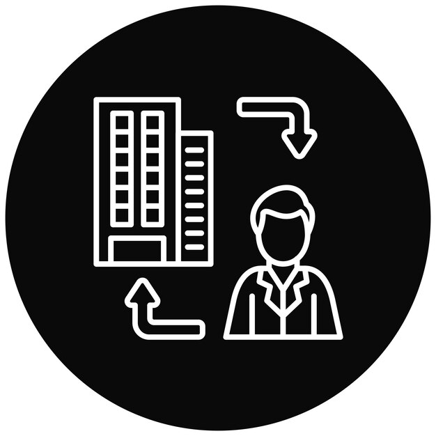 B2C icon vector image Can be used for Fintech