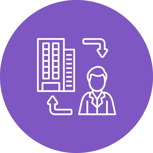 B2C icon vector image Can be used for Fintech