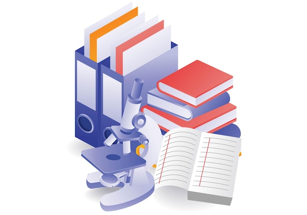 Back to school laboratory illustration concept