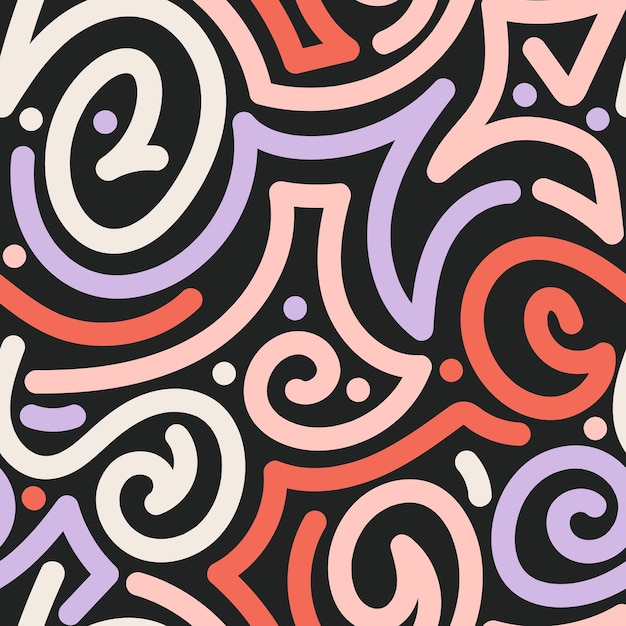 Background Abstract Colorful Scribble Art for Facebook Cover