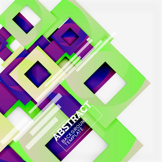 Background abstract squares geometric minimal template