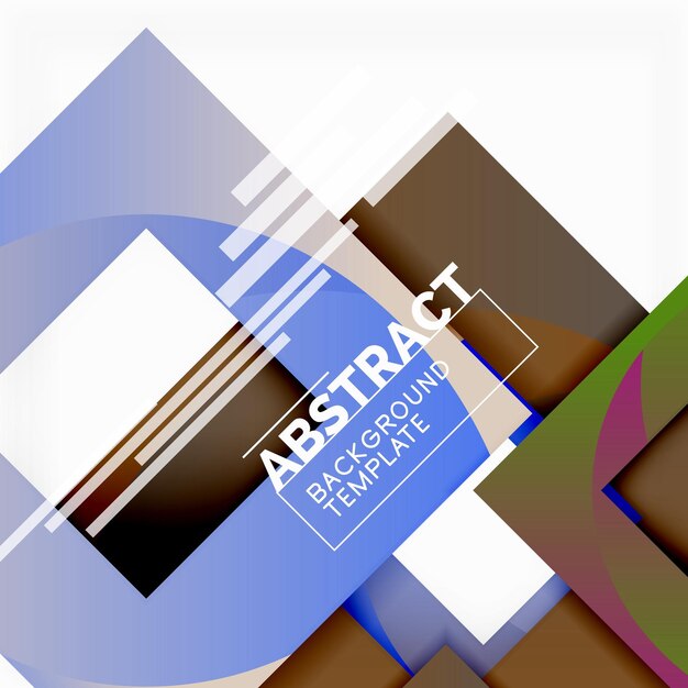 Background abstract squares geometric minimal template