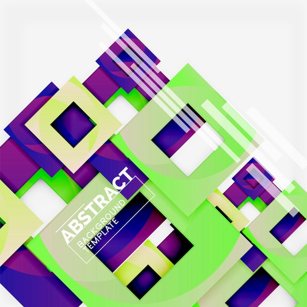Background abstract squares geometric minimal template