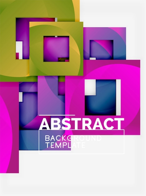 Background abstract squares geometric minimal template