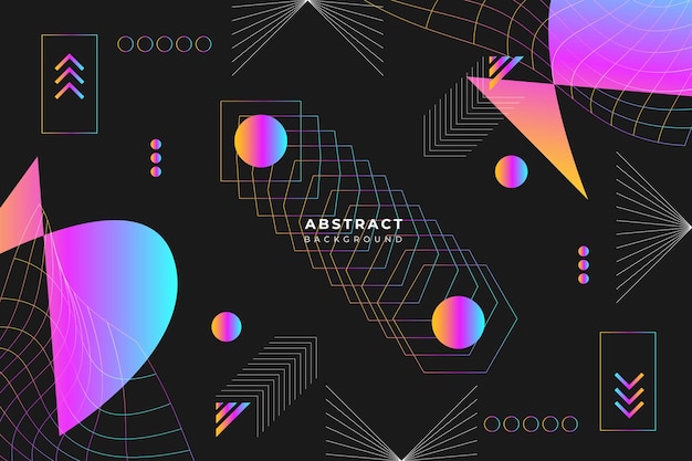 background gradient line circle bubble liquid black