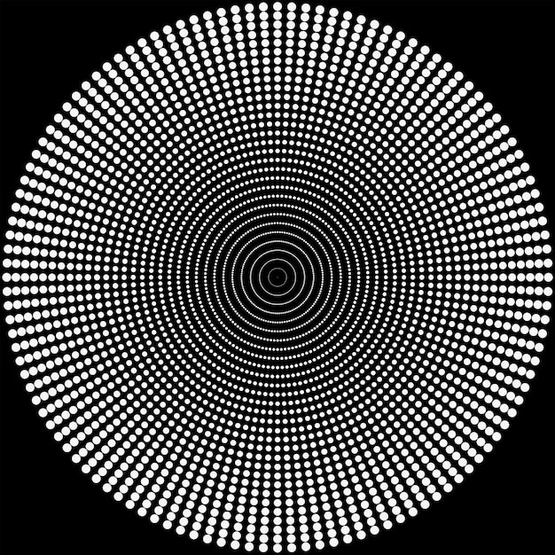 Background gray balls on a black background
