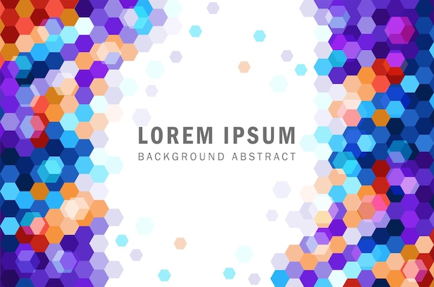 background hexagon liquid blue geometric abstract landing page design