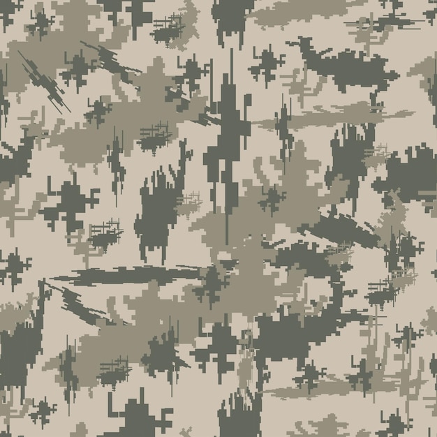 background of grey digital camouflage seamless pattern of grey camouflage in digital style vector