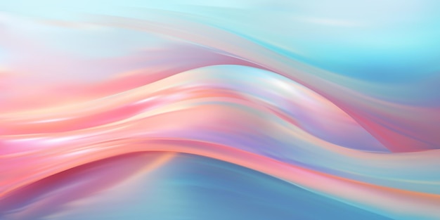 background of iridescent opalescent liquid in blue and pink