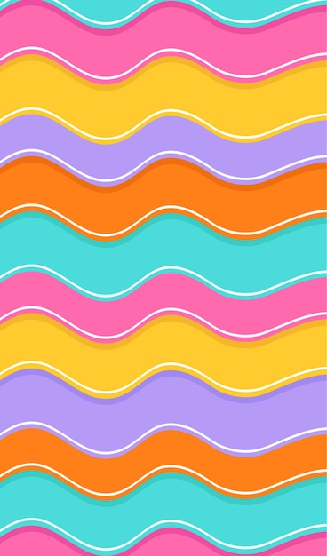 background waves colorful vector