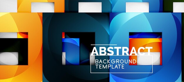 background with color squares composition modern geometric abstraction design for poster cover branding or banner