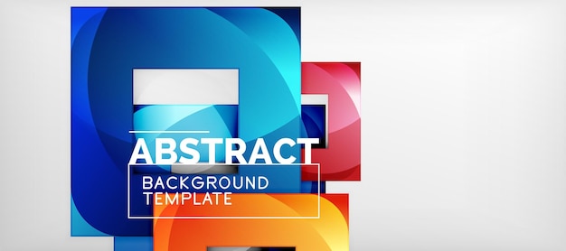background with color squares composition modern geometric abstraction design for poster cover branding or banner