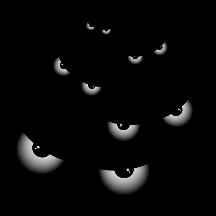 Vektori background with eyes