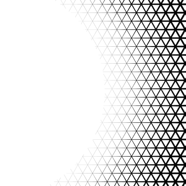 Background with gradient of triangle shaped cells grid
