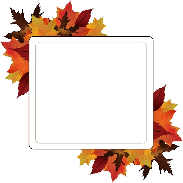 background with maple leafs and banner