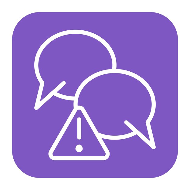 bad communication icon vector image can be used for generation gap