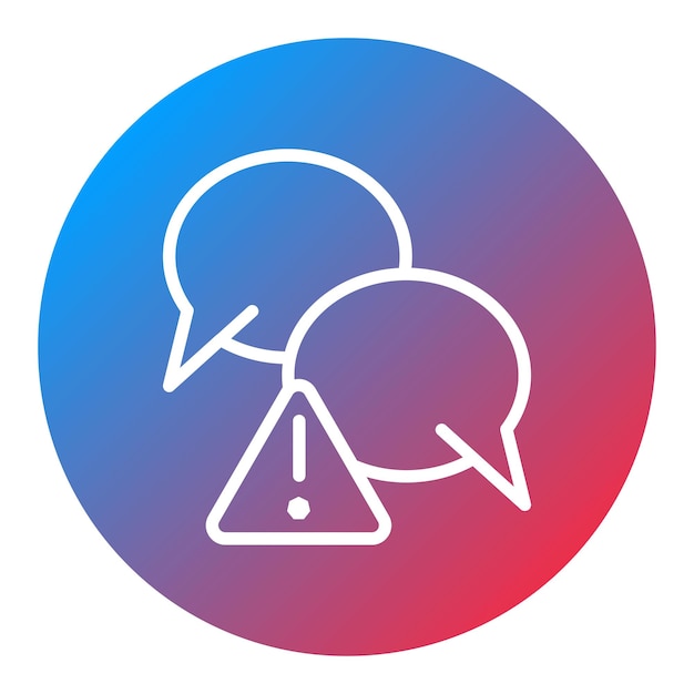 bad communication icon vector image can be used for generation gap