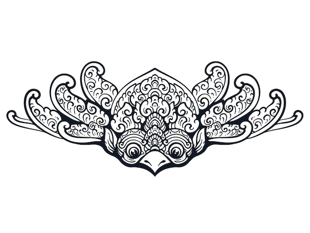 balinese art and culture ornament royalty free vector