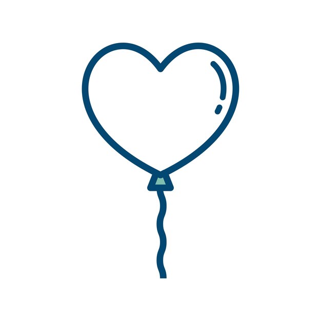 balloon icon vector design template in white background