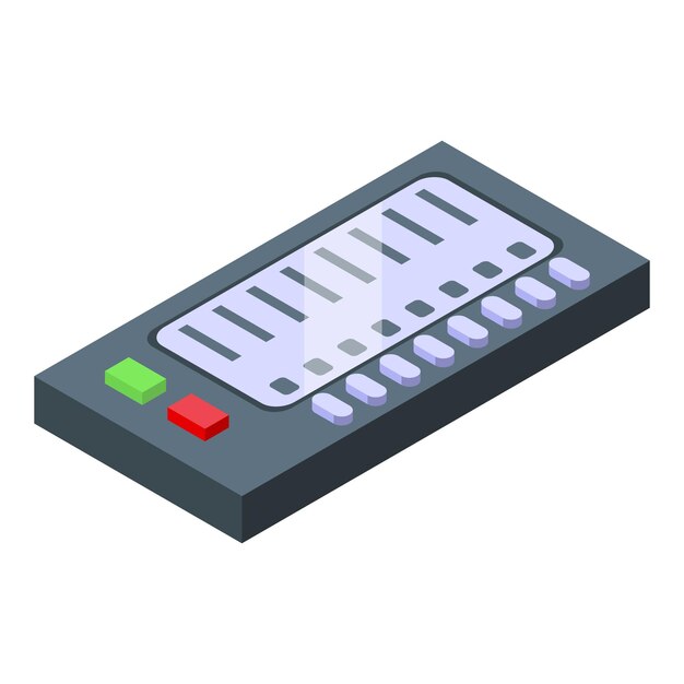 Ballot online icon isometric vector Vote digital Voter idea