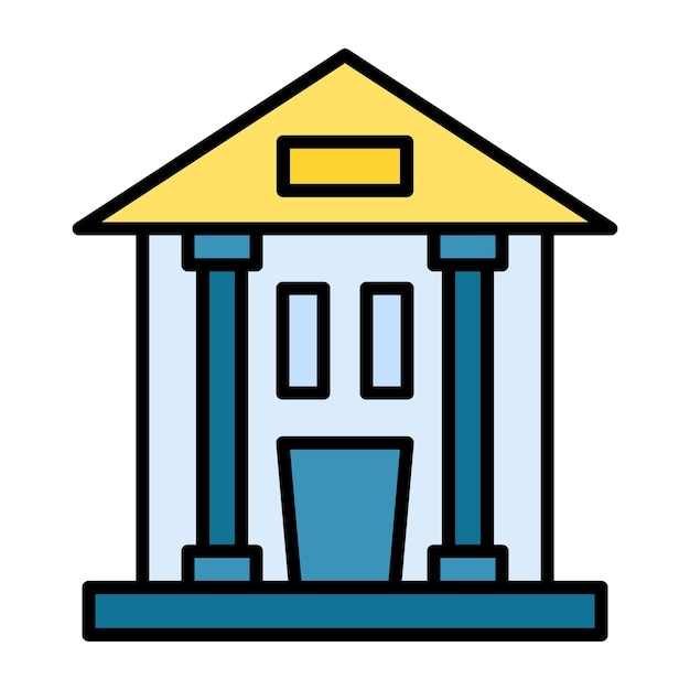 Bank Flat Illustration