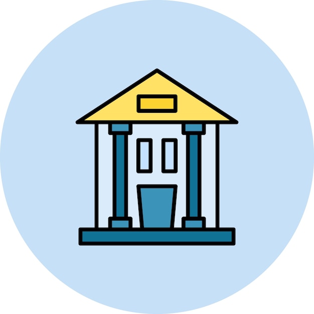 Bank Flat Illustration
