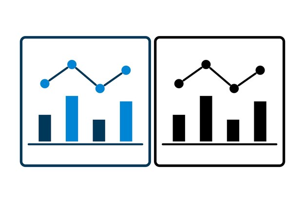 bar chart icon Icon related to graph and seo suitable for web site app user interfaces printable etc solid icon style simple vector design editable
