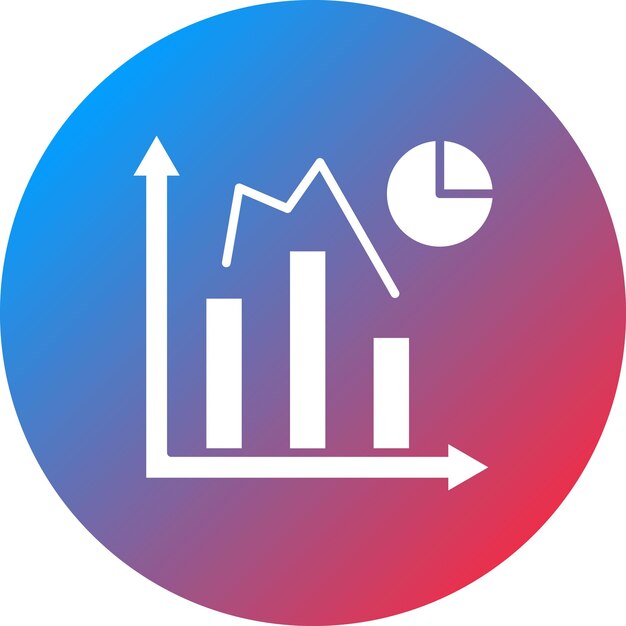 bar graph icon vector image can be used for business and finance