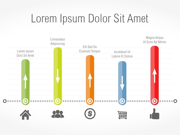 Bar graph template vector eps10 illustration