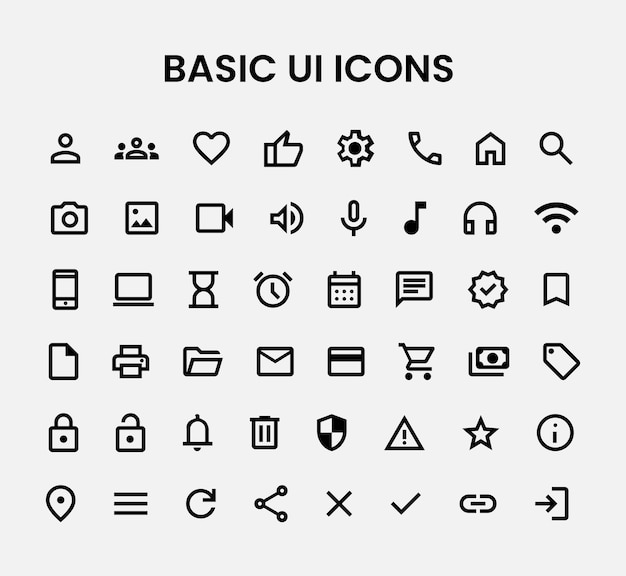Basic ui icon