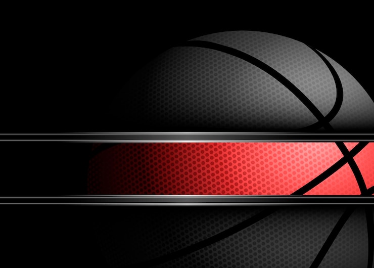 Vektori basketball on black background