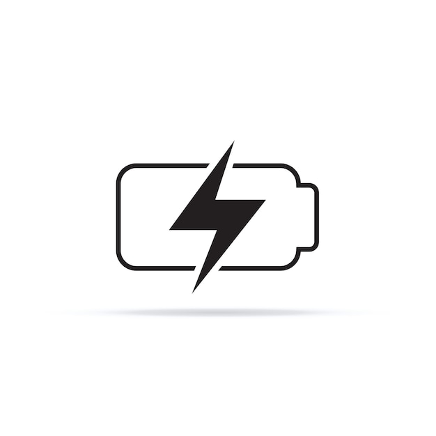 Battery charging UI icon vector
