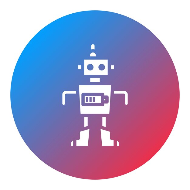 battery icon vector image can be used for robotics