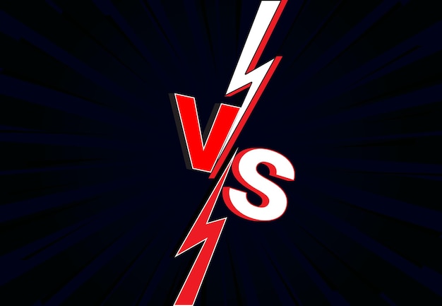 Battle versus vs background