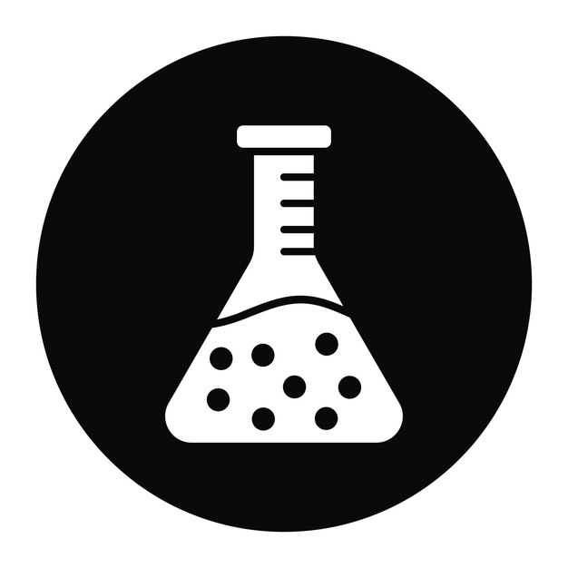 Beaker vector icon Can be used for Laundry iconset