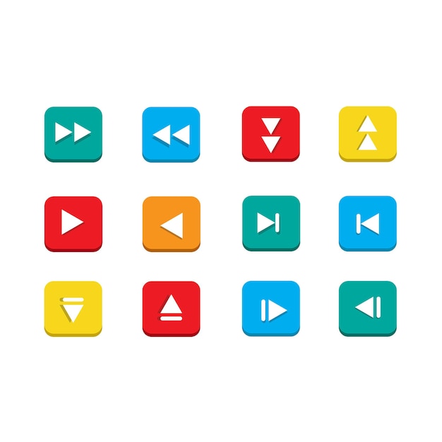 Beautiful popular social medial logos and icons collection set