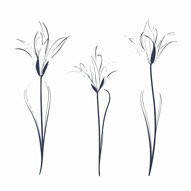 Beautifully crafted lily vector artwork