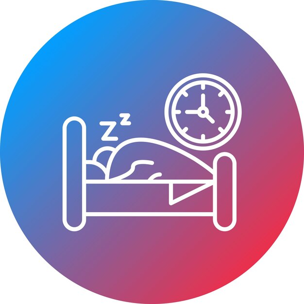 bed time icon vector image can be used for time and date