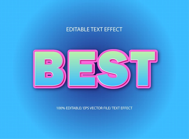 Best 3d editable text effect