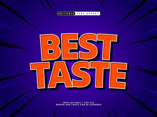 best taste editable text effect in simple and happy text effect