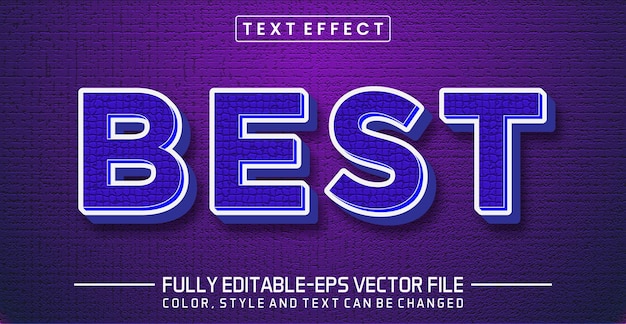 Best text editable style effect