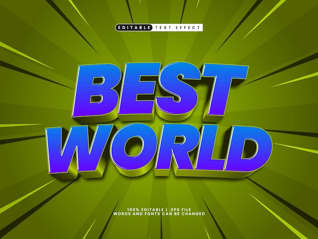 best world editable text effect in simple and modern text style