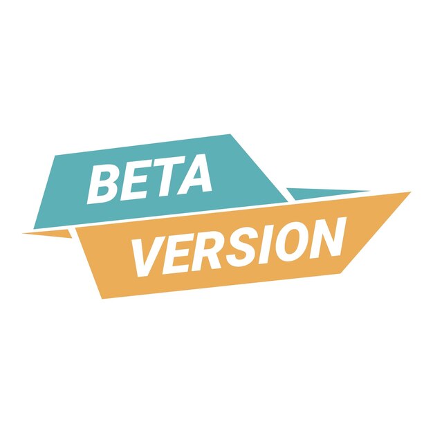 Beta version icon cartoon vector Computer software Digital program