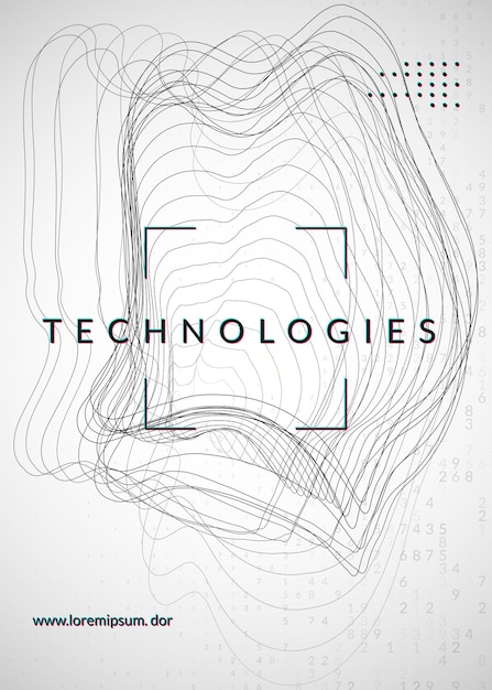 Big data abstract. Digital technology background. Artificial intelligence and deep learning concept. Tech visual for screen template. Colorful big data abstract backdrop.