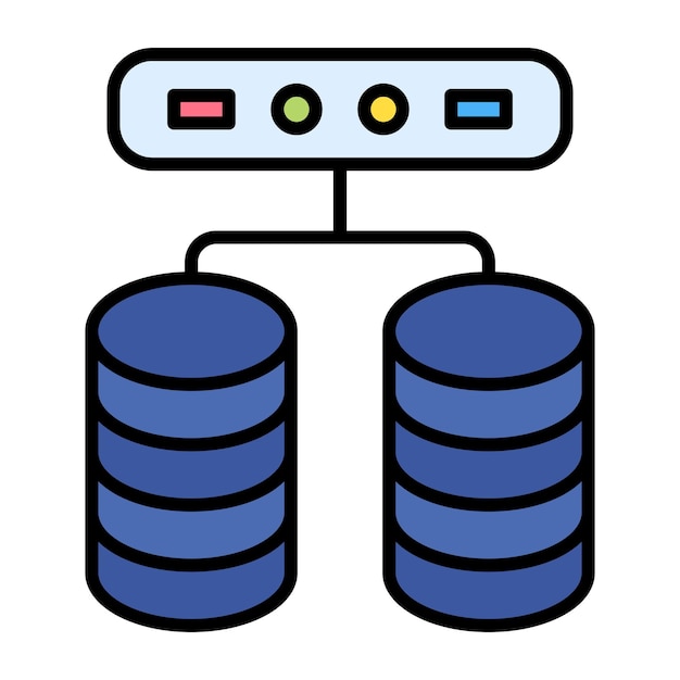 Big Data Flat Illustration